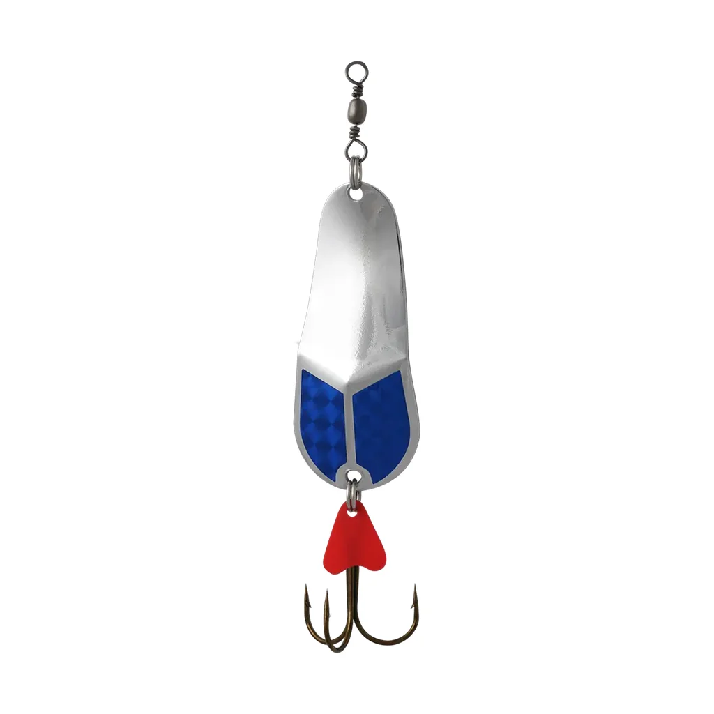 Grba Metal Spoon Lure Blue Silver