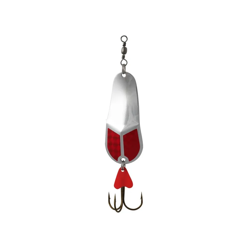 Grba Metal Spoon Lure Red Silver