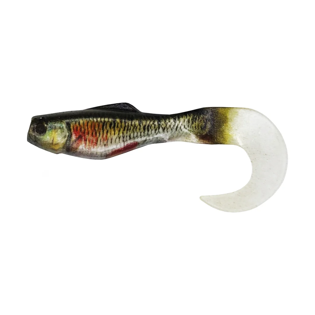Mini Shad Tail Silver Minnow / Dark Back