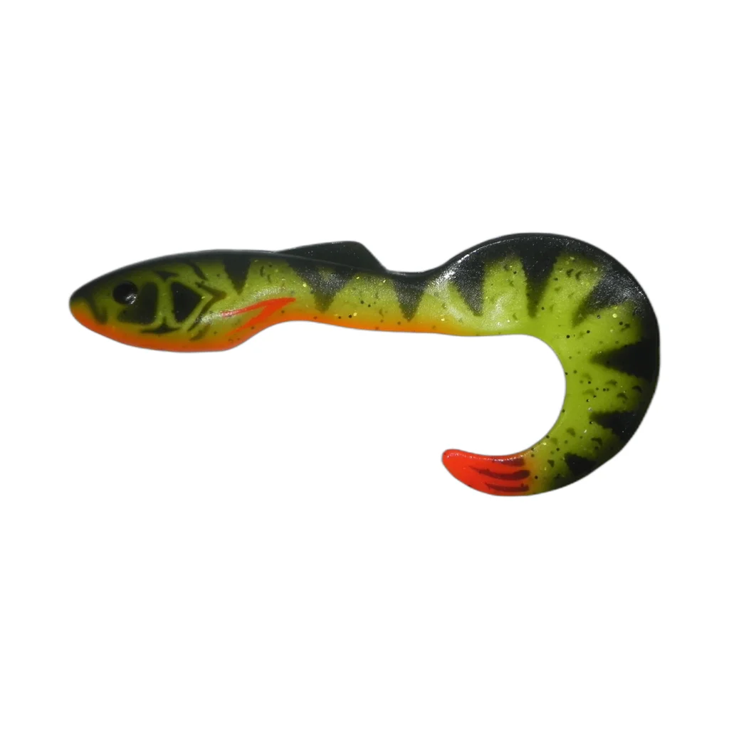 Shad Tail Black Chartreuse